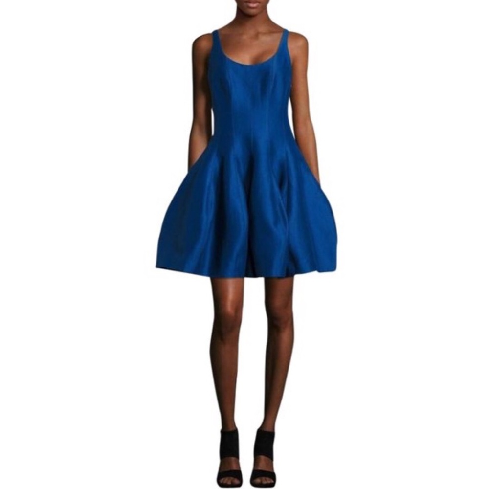 Halston Heritage Faille Tulip Party Dress
